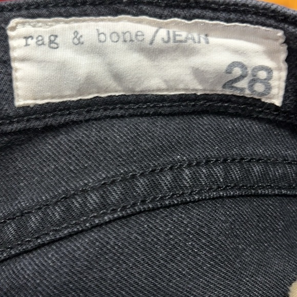 Rag & Bone Black Skinny Distressed Jeans 28 - Picture 7 of 12